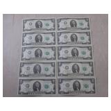 (CNTR) 10 Uncirculated Sequential U...