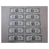 (CNTR) 10 Uncirculated Sequential U...