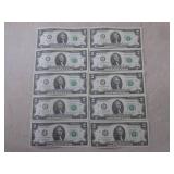(CNTR) 10 Uncirculated Sequential U...