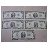 (CNTR) 5 Uncirculated Sequential US...