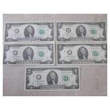 (CNTR) 5 Uncirculated Sequential US...