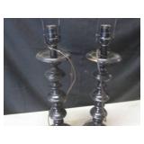 (CSB) Pair of Vintage Metal Table L...