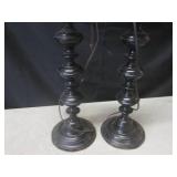 (CSB) Pair of Vintage Metal Table L...