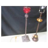 (EC1) 2 Vintage Table Lamps 36 1/2"...