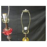 (EC1) 2 Vintage Table Lamps 36 1/2"...