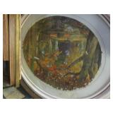 (F-1) Assorted Vintage Framed Print...