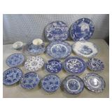 (BSB) Assorted Vintage Blue & White...