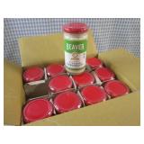 (B-2) 12 Jars of Beaver Cream Horse...