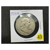 1953-D  Franklin Half Dollar