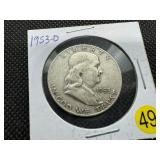 1953-D  Franklin Half Dollar