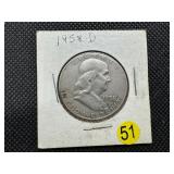 1958-D  Franklin Half Dollar