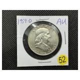 1959-D  Franklin Half Dollar - Marked AU When Purchased