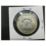 1959-D  Franklin Half Dollar - Marked AU When Purchased