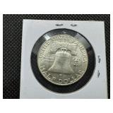 1960-D  Franklin Half Dollar - Marked AU When Purchased