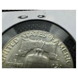 1960-D  Franklin Half Dollar - Marked AU When Purchased