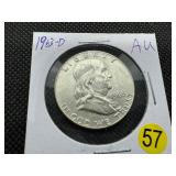 1963-D  Franklin Half Dollar - Marked AU When Purchased