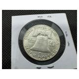 1963-D  Franklin Half Dollar - Marked AU When Purchased