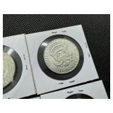 Four 40% Silver BU Kennedy Half Dollars