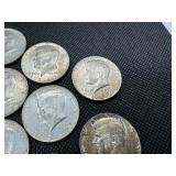 Seventeen 40% Silver Kennedy Half Dollars