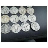 20 No Date Silver Standing Liberty Quarters (melt value approx. $6.00/coin)