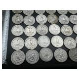 34 Silver Washington Quarters all 1940s