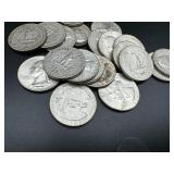 21 Silver Washington Quarters all 1960s