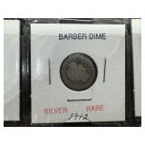 Ten Mixed Date Barber Dimes