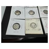 18 Different Year and Mint Mercury Dimes
