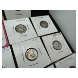 18 Different Year and Mint Mercury Dimes