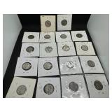 18 Different Year and Mint Mercury Dimes
