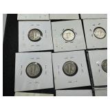18 Different Year and Mint Mercury Dimes