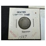 Three Liberty Seated Dimes -- 1853 W/Arrows; 1854 W/Arrows, and 1887