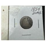 Three Liberty Seated Dimes -- 1853 W/Arrows; 1854 W/Arrows, and 1887