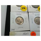 24 Buffalo Nickels - 15 Common Date - some are XF and 9 Better Date