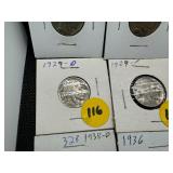 24 Buffalo Nickels - 15 Common Date - some are XF and 9 Better Date