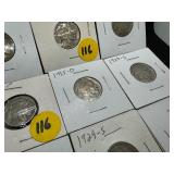 24 Buffalo Nickels - 15 Common Date - some are XF and 9 Better Date