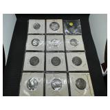 Complete Set of 11 Silver War Nickels