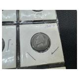 Complete Set of 11 Silver War Nickels