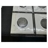 Complete Set of 11 Silver War Nickels