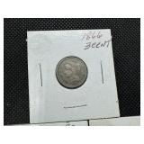 Three 3 Cent Nickels 1866, 1867, and 1870  Nice Quality Coins!
