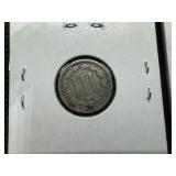Three 3 Cent Nickels 1866, 1867, and 1870  Nice Quality Coins!