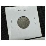 Three 3 Cent Nickels 1866, 1867, and 1870  Nice Quality Coins!