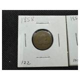 1857 and 1858 Flying Eagle Cents
