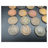19 Mixed Date Indian Head Cents