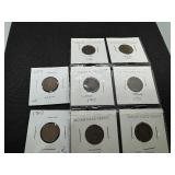 Eight Indian Head Cents; Better dates 1881, and 1886; 1899, 1900, 1902, 1905, and (2) 1907s
