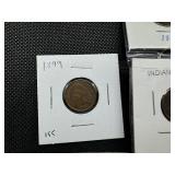 Eight Indian Head Cents; Better dates 1881, and 1886; 1899, 1900, 1902, 1905, and (2) 1907s