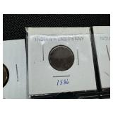 Eight Indian Head Cents; Better dates 1881, and 1886; 1899, 1900, 1902, 1905, and (2) 1907s