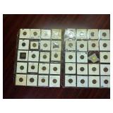Sheets of 39 Early  Date Wheat Cents 1909 -1939; Many Better Date Coins