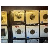 Sheets of 39 Early  Date Wheat Cents 1909 -1939; Many Better Date Coins