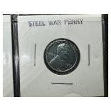 Nine 1943 Steel Cents:  6 Very High Grade 1943-Ps and a 3-coin 1943 PDS set.